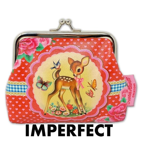 Retro-A-Go-Go Coin Purse - SugarLand Deer Fiona Hewitt Vegan Twee Kawaii Kidcore - Picture 6 of 6